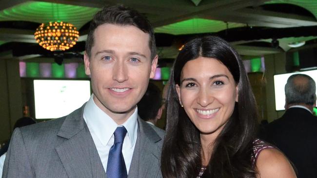 Tom Waterhouse and wife Hoda Vakili. Picture: Fiona Byrne/Supplied