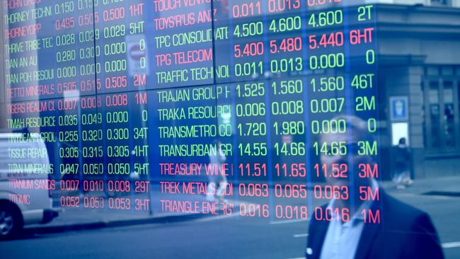 A subdued day of trade after the RBA decided to hold rates steady on Tuesday, but warned of more rate rises. Picture: Jeremy Piper