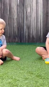 Henry and Ethan Csik Play Together in Mackay