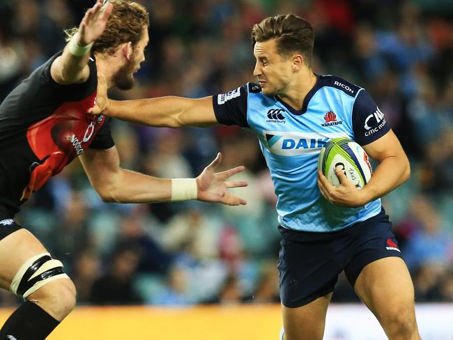 David Horwitz of the Waratahs during the NSW Waratahs v Bulls Super Rugby game at Allianz Stadium, Sydney. pic Mark Evans