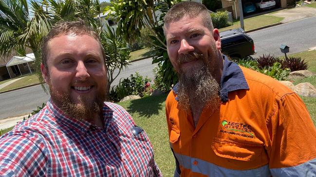 Gladstone Regional Council acting Mayor Kahn Goodluck and tradesman Mathew Clark will go toe-to-toe for a good cause at 'Tradie Wars'.