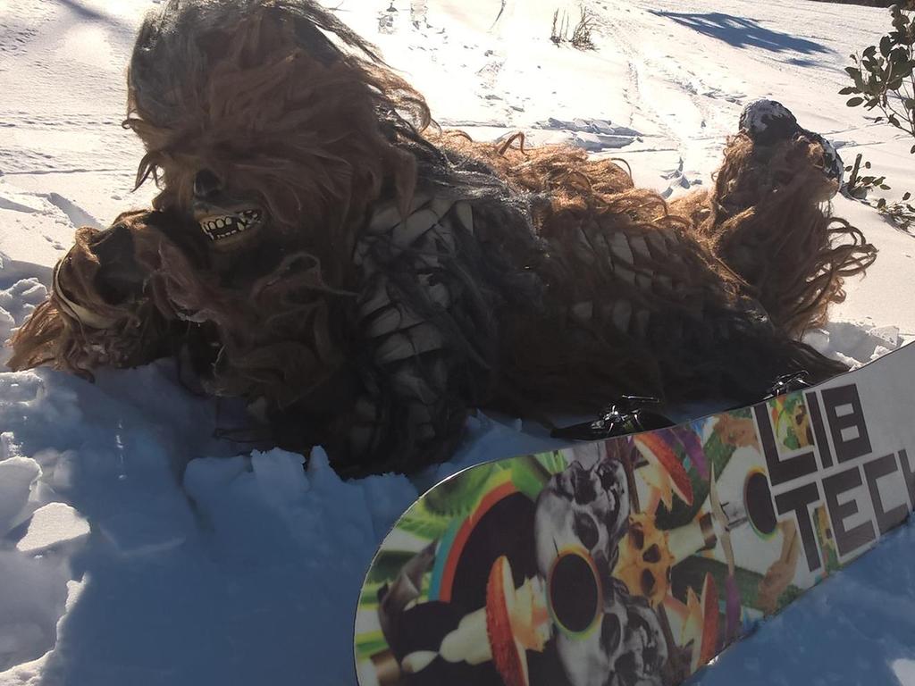 Keith Wass would dress as Chewbacca and get photos with young people at Thredbo.