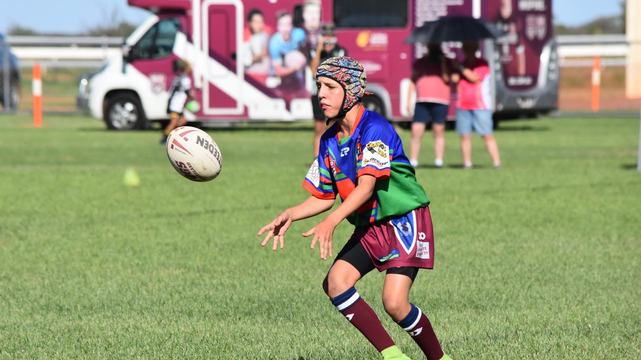 Benderoo/Roma Saints v Lowood Stags U14. Adrian Vowles Cup 2020.