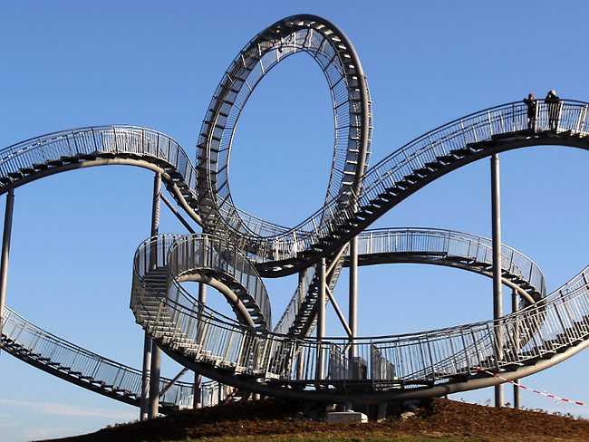 Roller-coaster sculpture offers visitors a unique ride | news.com.au ...