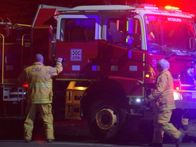 About 200 firefighters are responding to the giant blaze, which has burnt over 30 hectares of bushland. Picture: ABC