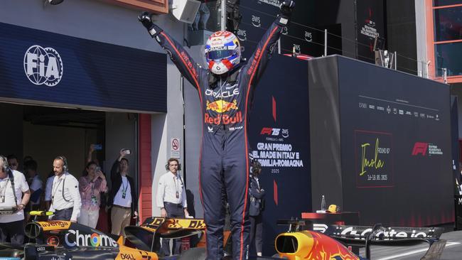 Max Verstappen could do no wrong as he won the Emilia Romagna Grand Prix. (AP Photo/Antonio Calanni)