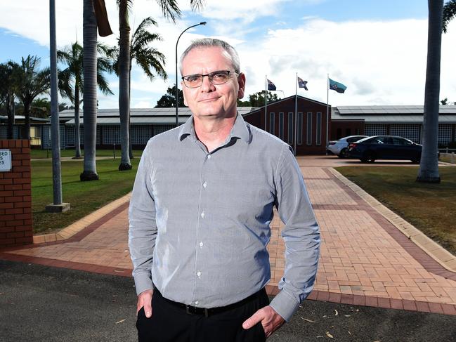 Property Council of Australia Townsville committee chair Steve Motti in front of the Townsville police academy.