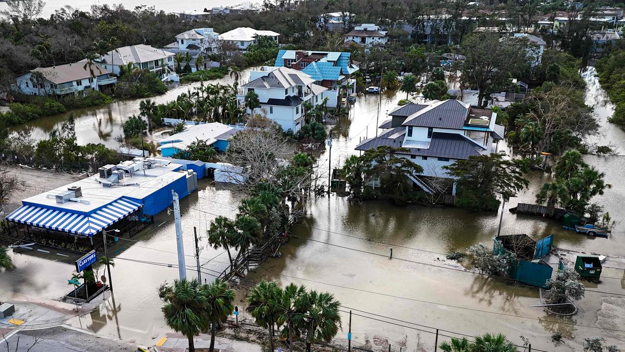 A flooded street in Siesta Key, Florida. Picture: Miguel J. Rodriguez Carrillo