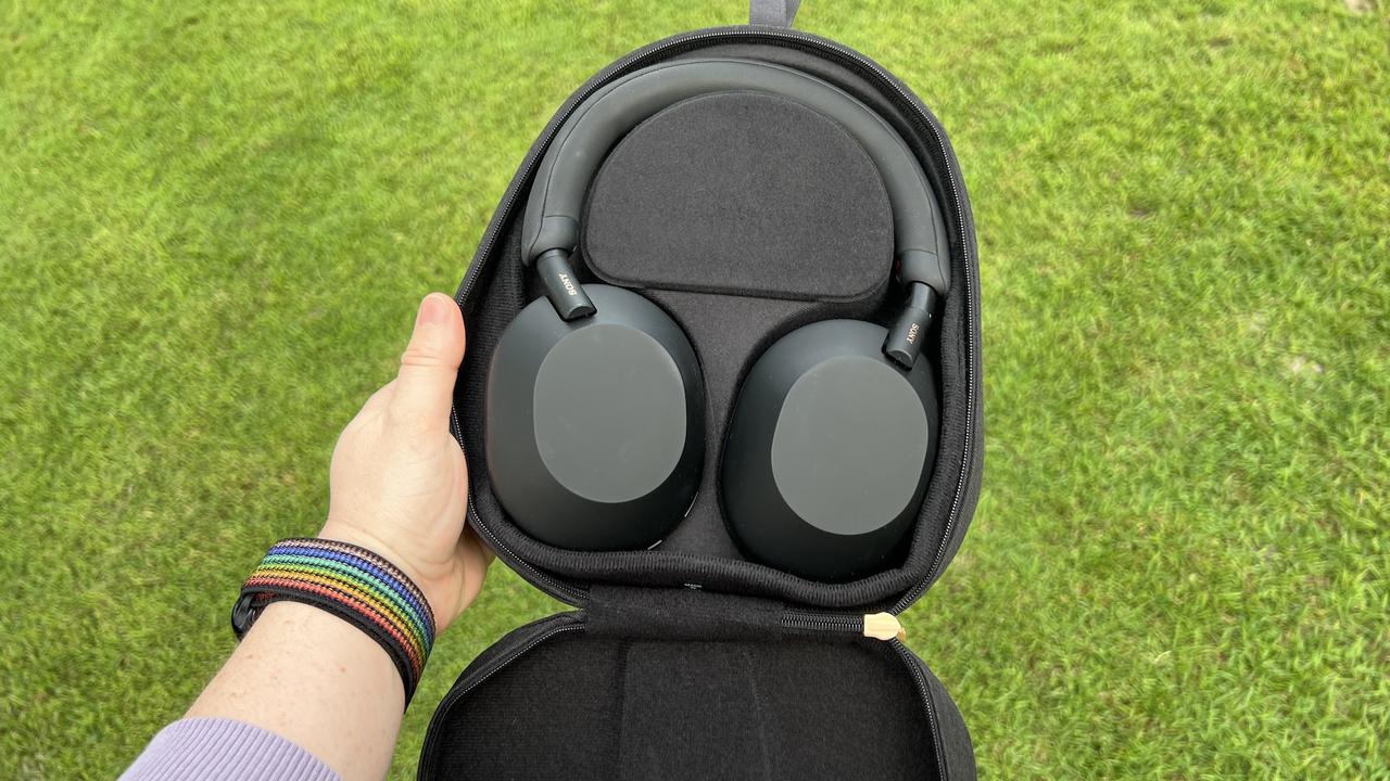 The Sony headphones boast intuitive touch controls. Picture: Elly Awesome