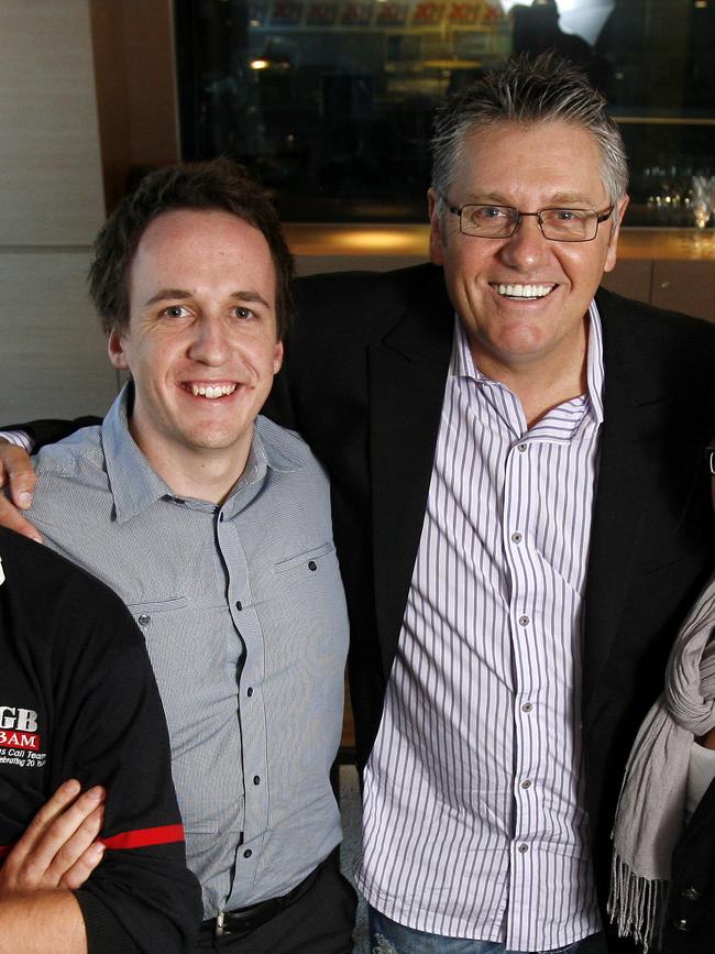 Ray Hadley’s right hand man Michael Thompson (left) refused to comment when contacted this morning.