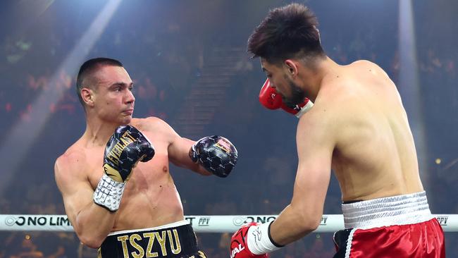 Tim Tszyu’s world-title blockbuster against Jermell Charlo has been scrapped. Picture: Getty Images