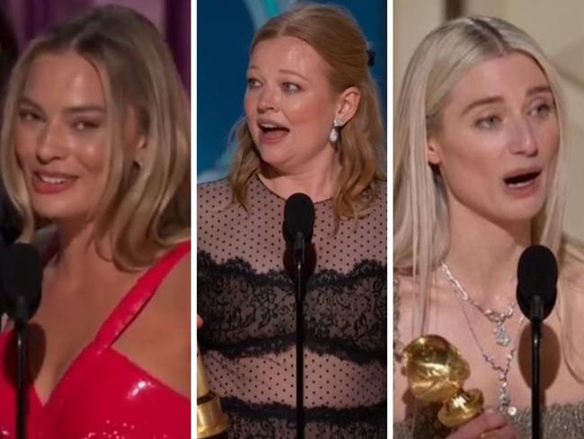 Margot Robbie, Sarah Snook and Elizabeth Debicki won Golden Globes.