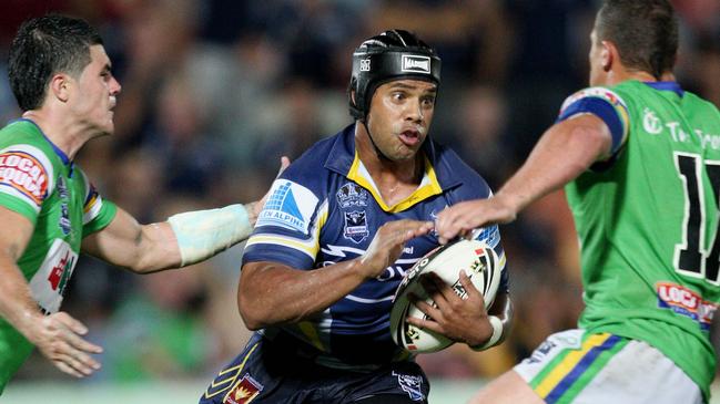 Ty Williams playing for the North Queensland Cowboys in 2008.