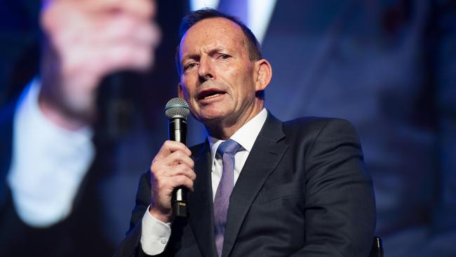 ‘We should never allow ourselves to be morally bullied into changing what works’, Tony Abbott told the CPAC Conference in Sydney. Picture: NewsWire / Monique Harmer