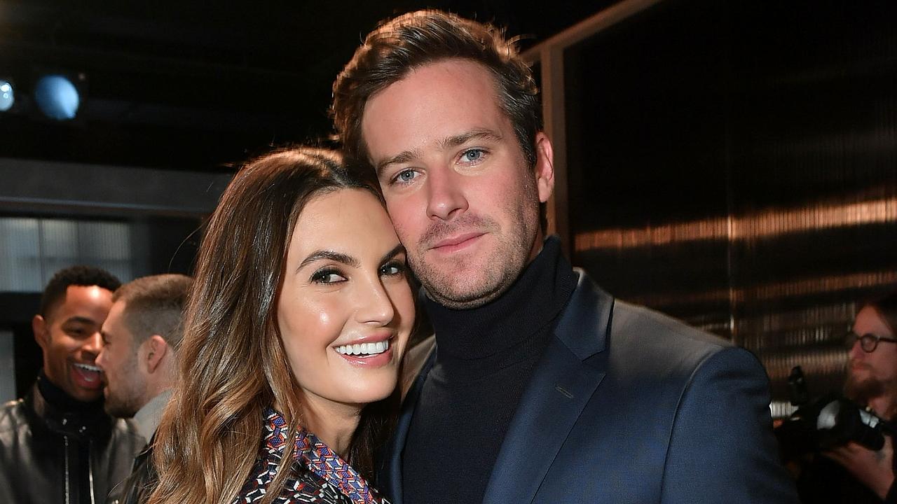 Armie Hammer and Elizabeth Chambers. Picture: Mike Coppola/Getty Images