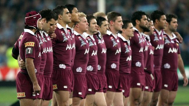 Singing of the national anthem at State of Origin has been part of the game.