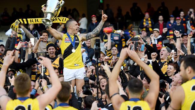 Dustin Martin is the top Tiger. Picture: Nicole Garmston