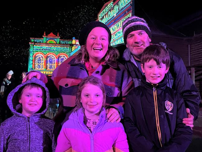 The Baulsch family at Winter Wonderlights.