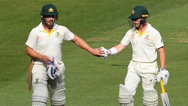 Aaron Finch and Marcus Harris are under pressure after mediocre performances this series. Picture: Getty