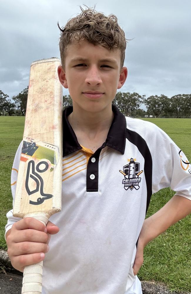 Caloundra junior cricketer Marcel Patullo.