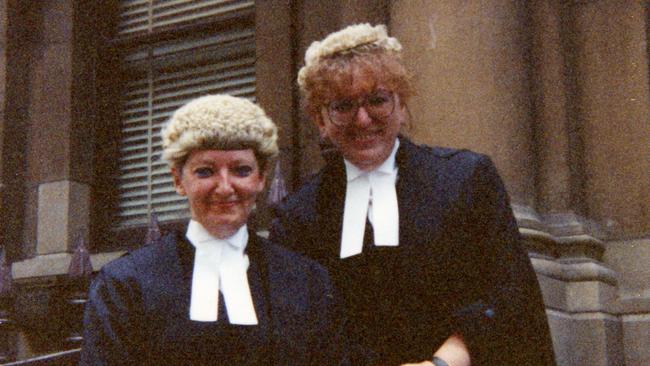 Betty King, left, with friend and fellow QC Lillian Lieder in 1992. Picture: Supplied