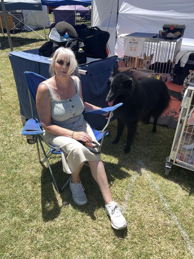 Kellie Houston and Brocky at the Lang Lang Pastoral Agricultural and Horticultural Show on Saturday, January 18, 2025. Picture: Jack Colantuono