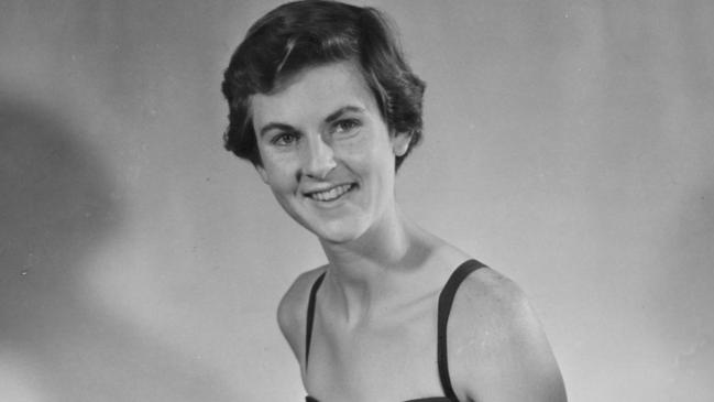 SA swimmer Denise Norton posing before 1952 Helsinki Olympic Games.