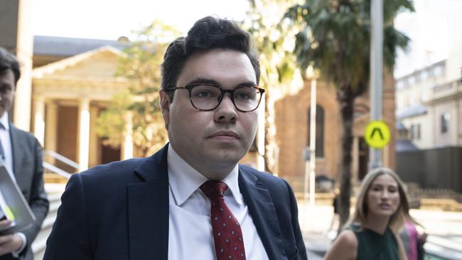 Bruce Lehrmann walks out of the Federal Court in Sydney. Picture: NCA NewsWire/ Flavio Brancaleone