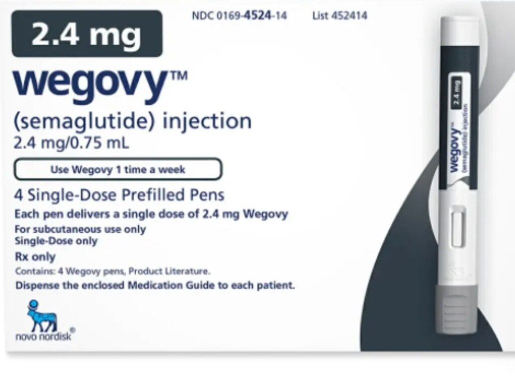 Diabetes medicine semaglutide is marketed as a weight loss drug under the brand Wegovy Picture: Supplied