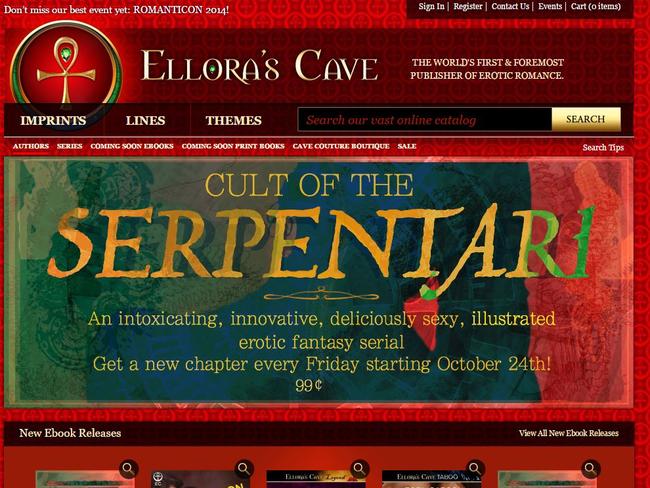 Her e-book publishing business, Ellora’s Cave, earned $US10m in 2012.