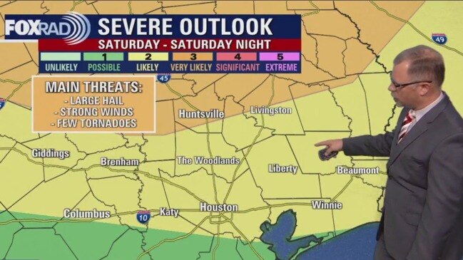 Houston weather: Some severe weather possible Saturday, then the heat is  on!