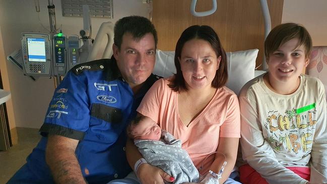 Meet the South Burnett's first 2021 baby, Ayden Gregory Silburn-Hatley. Mother Tegan Hatley, father Matthew Silburn, and big brother Richard. Photo/Kingaroy Hospital.