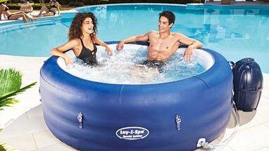 Aldi have added inflatable spas to its speciality items, just in time for the summer months.