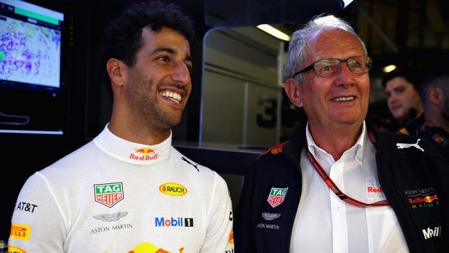 Ricciardo and Marko in happier times. (Photo by Mark Thompson/Getty Images)