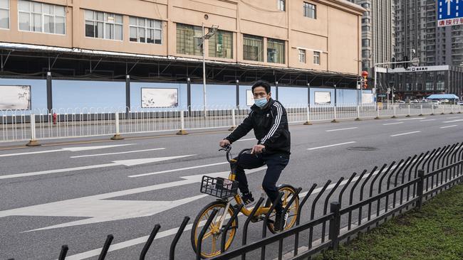 The Huanan seafood market in Wuhan has been blamed for starting the pandemic. Picture: Getty Images