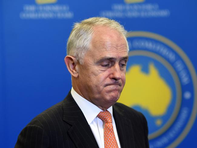 Australian Prime Minister Malcolm Turnbull speaks to the media after visiting Oran Park Town display in the electorate of MacArthur near Sydney, Monday, June 20, 2016. The seat of MacArthur is held by Liberal MP Russell Matheson by a margin of 3.3 per cent. (AAP Image/Lukas Coch) NO ARCHIVING