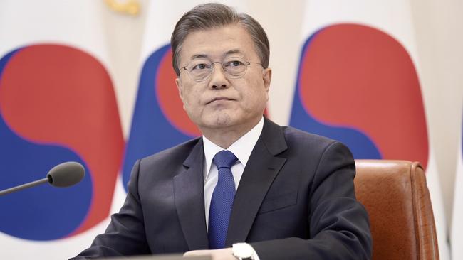 South Korean President Moon Jae-in. Picture: AP