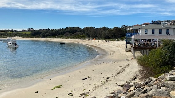 A police operation is underway at Frenchmans Beach, La Perouse. Picture: Georgia Clark