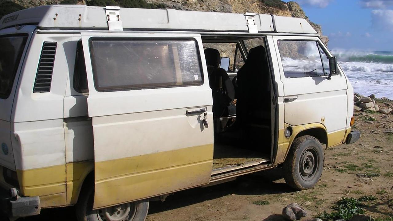 Christian B is believed to have driven this VW T3 Westfalia campervan in and around Praia da Luz, Portugal. Picture: Metropolitan Police/AFP