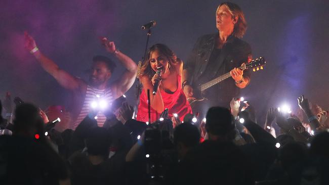 Keith Urban and Jessica Mauboy headlined last year’s grand final. Picture: Phil Hillyard