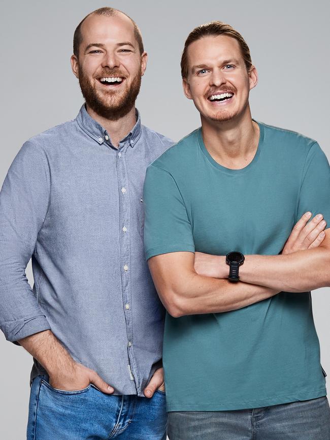 Woody Whitelaw (right) with his KIIS FM co-host Will McMahon. Picture: Supplied