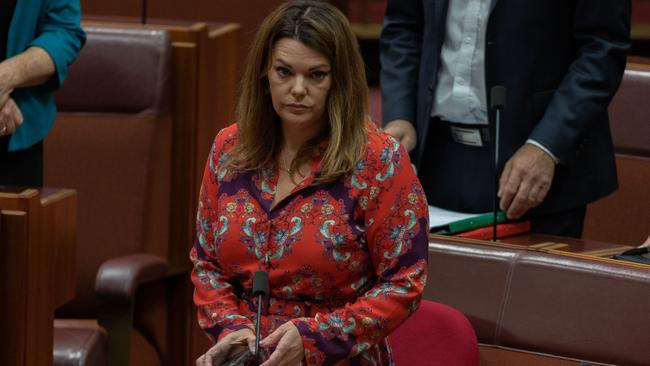 Sarah Hanson-Young. Senators also criticised the budget. Picture: NCA NewsWire / Gary Ramage