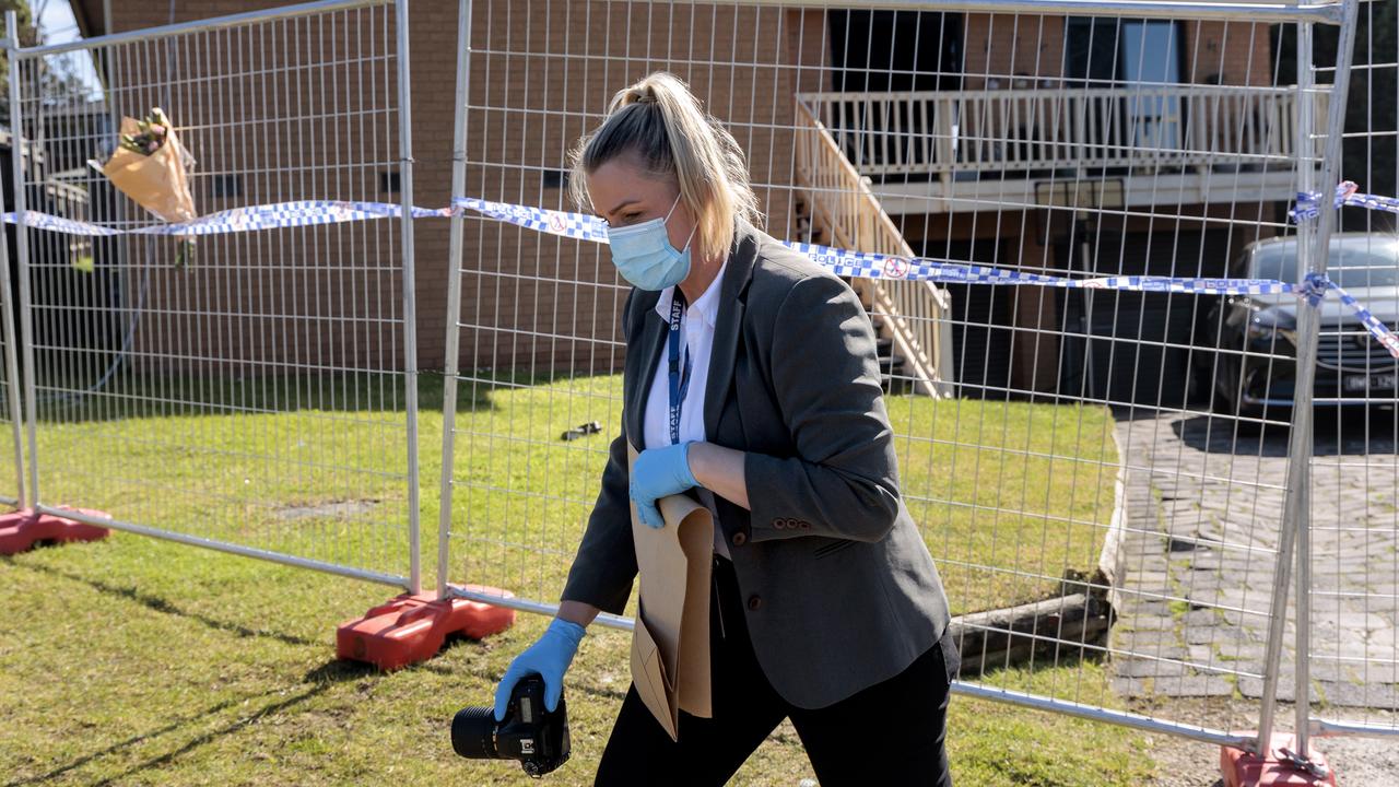 Forensic police officers are continuing to investigate on Wednesday. Picture: David Geraghty