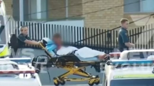 The 13-year-old boy was charged after allegedly stabbing a female Coles supermarket worker in Queensland on Monday, leaving her in critical condition. Picture: 7News