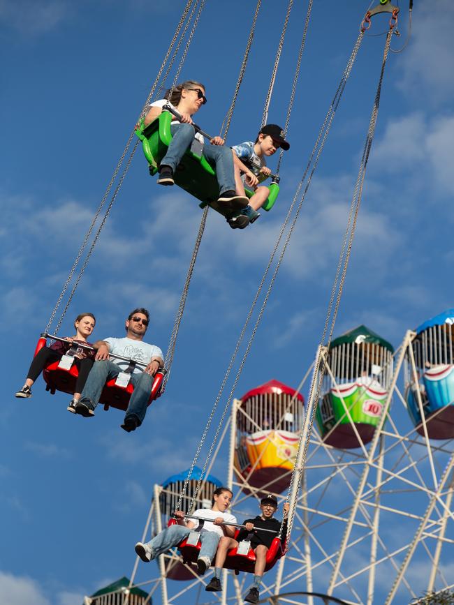 Rides at the Royal Adelaide Show. Picture: Brett Hartwig