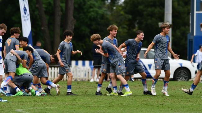 Churchie celebrating victory.