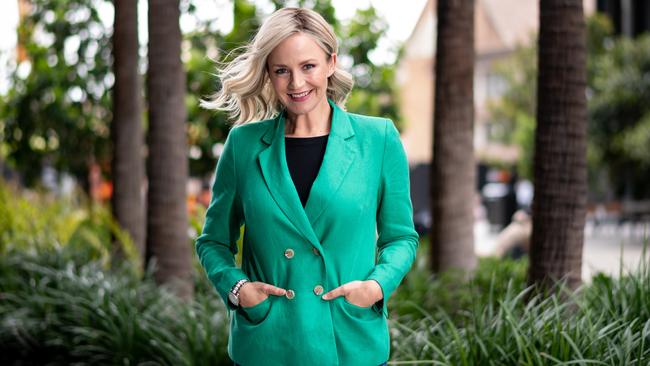 Amanda Rose who happens to be wearing a Sportscraft blazer, wants locals and visitors to shop in Parramatta. Picture: Monique Harmer