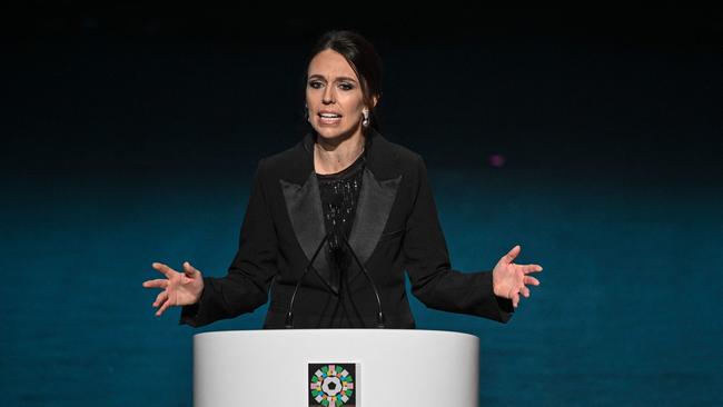 Jazz hands: Can Jacinda Ardern’s personal charisma overcome poor policy and waning popularity? Picture: AFP