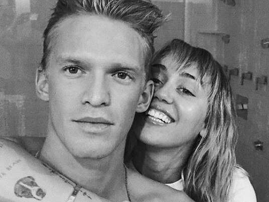 Cody Simpson and Miley Cyrus made a decision to behave like any other ‘random couple’ on social media. Picture: Instagram