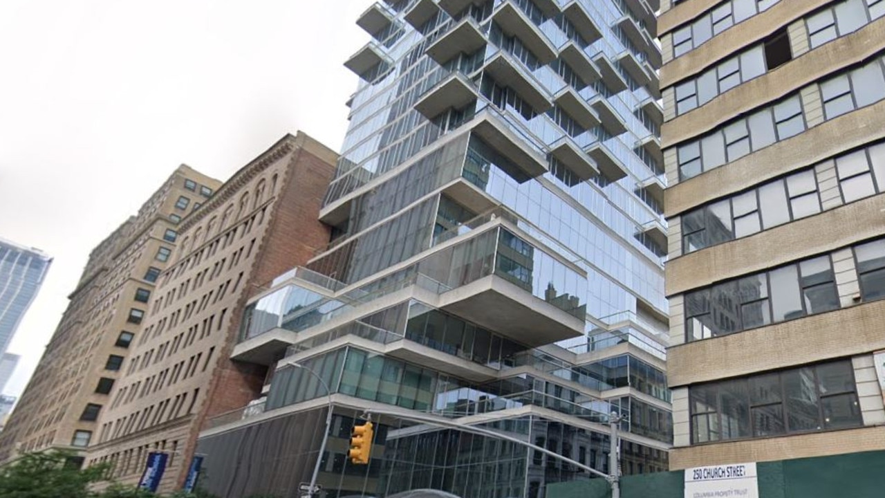 Mr Arnal lived at a New York apartment known as the ‘Jenga’ building. Picture: Google Maps